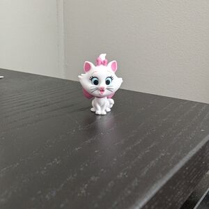 Cute White and Pink Cat Figurine
